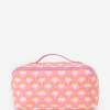 Best J. McLaughlin Stash Cosmetic Bag In Gingko Mosaic Hot Pink/Orange