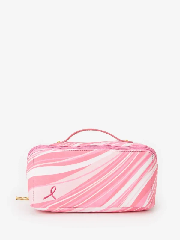 Discount J. McLaughlin Stash Cosmetic Bag In Weaver Pink