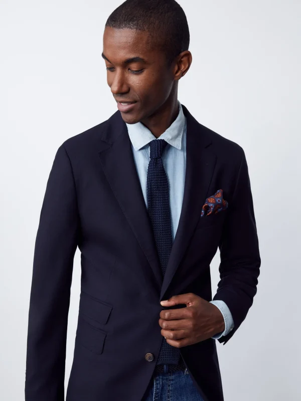 Best J. McLaughlin Suffolk 3-Season Blazer Dark Navy