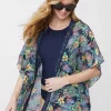 Sale J. McLaughlin Sunset Cover Up In Bay Breeze Navy/Multi