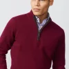 Cheap J. McLaughlin Tate Cashmere Sweater Heather Wine