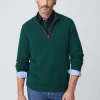 New J. McLaughlin Tate Cashmere Sweater Bottle Green