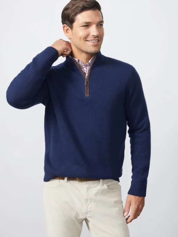 Clearance J. McLaughlin Tate Cashmere Sweater Classic Navy