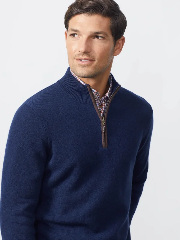 Clearance J. McLaughlin Tate Cashmere Sweater Classic Navy