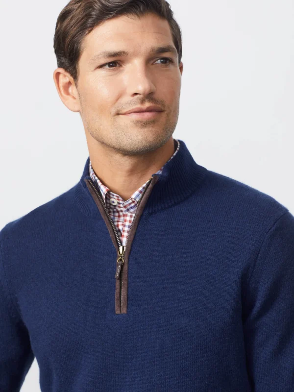 Clearance J. McLaughlin Tate Cashmere Sweater Classic Navy