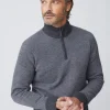 Hot J. McLaughlin Tate Cashmere Sweater In Birdseye Heather Medium Gray/Heather Silver