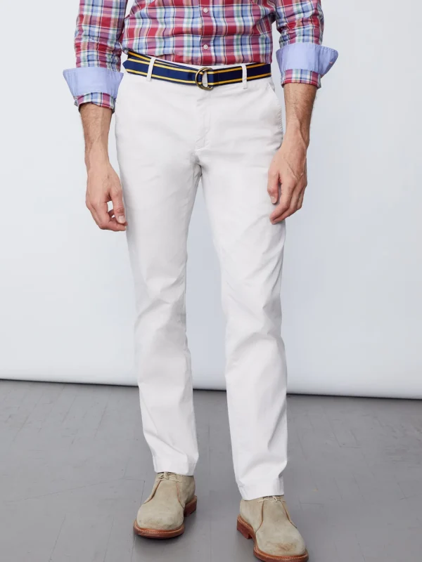 New J. McLaughlin Taylor Straight-Fit Chino Pants Stone