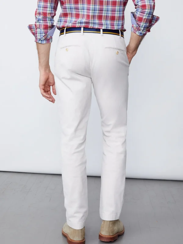 New J. McLaughlin Taylor Straight-Fit Chino Pants Stone