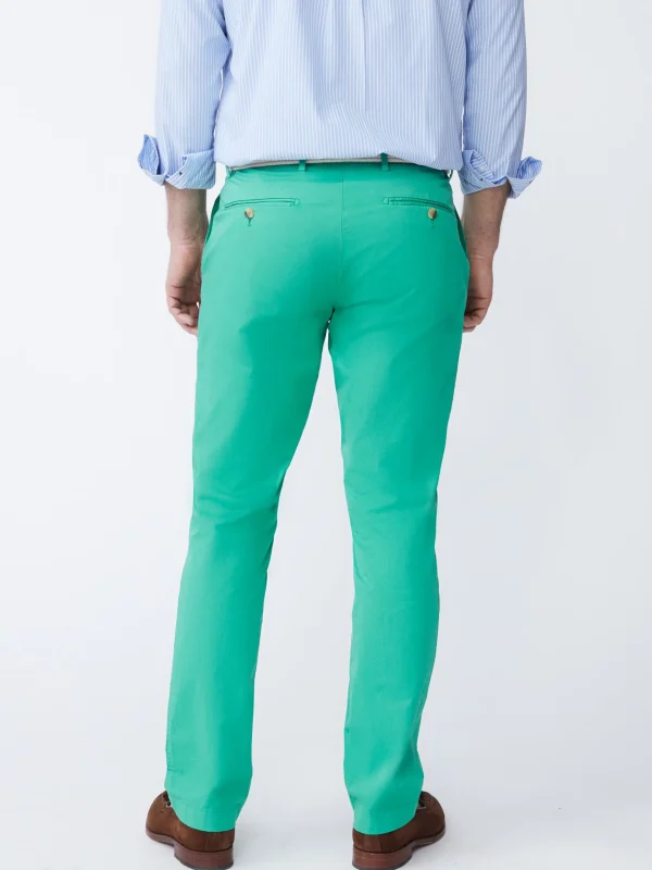 Discount J. McLaughlin Taylor Straight-Fit Chino In Italian Twill Kelly Green