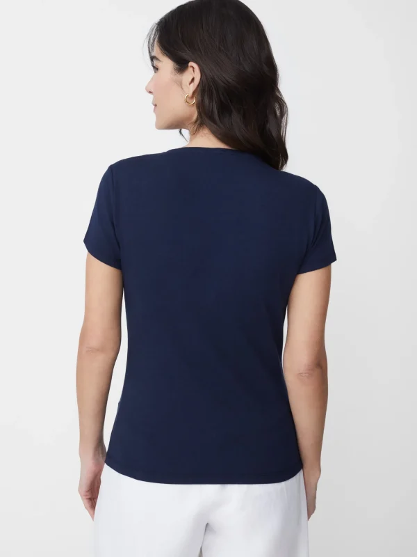 Best Sale J. McLaughlin Terrine Tee Navy