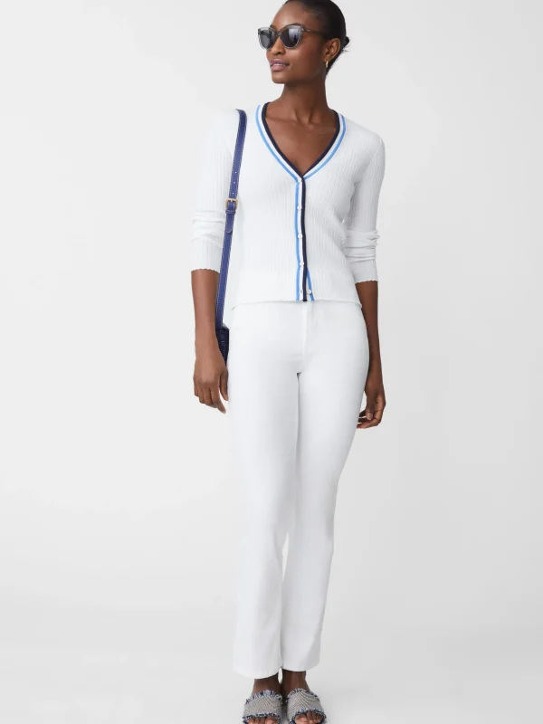 Flash Sale J. McLaughlin Val Cardigan White/Blue