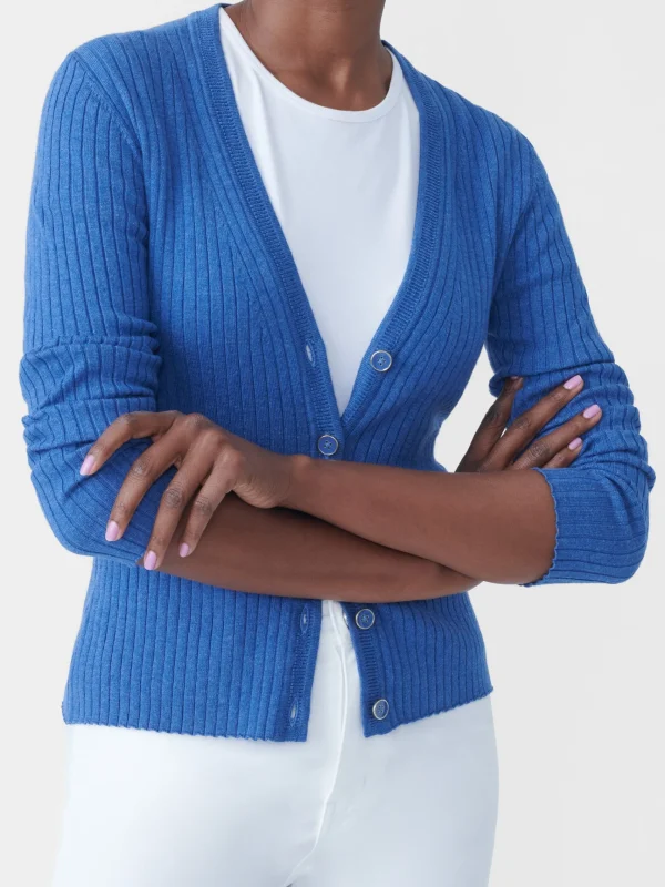 Best Sale J. McLaughlin Val Cardigan Heather Chambray