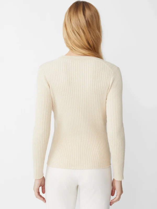 Cheap J. McLaughlin Val Cardigan Heather Oatmeal