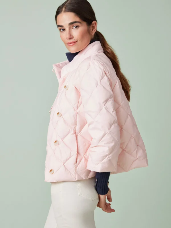 Discount J. McLaughlin Vivian Puffer Jacket Soft Pink