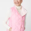 Flash Sale J. McLaughlin Vivian Reversible Puffer Vest Peony