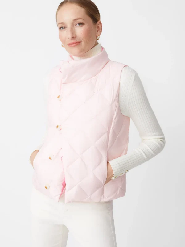 Flash Sale J. McLaughlin Vivian Reversible Puffer Vest Peony