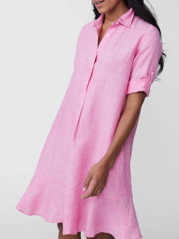 Discount J. McLaughlin Wellesley Linen Dress Peony