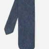 Clearance J. McLaughlin Woven Linen Cotton Tie Denim