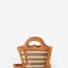 Cheap J. McLaughlin Zani Crossbody In Stripe Brown/Natural