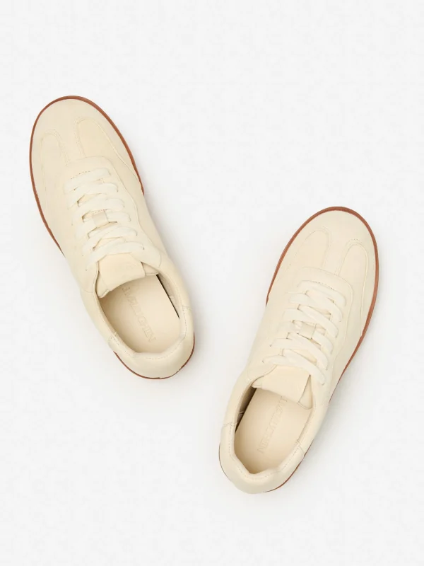 Outlet J. McLaughlin Zibby Suede Sneakers Off White